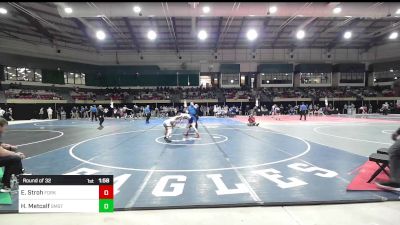 138 lbs Round Of 32 - Ethan Stroh, Fork Union vs Hayward Metcalf, St. Mark's School Of Texas