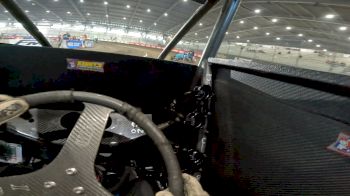 On-Board: David Gravel Helmet Cam At Chili Bowl Practice