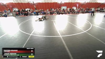 108 lbs Cons. Round 1 - Rayden Kramas, Wisconsin vs Jaxon Keenan, Champaign Wrestling Club