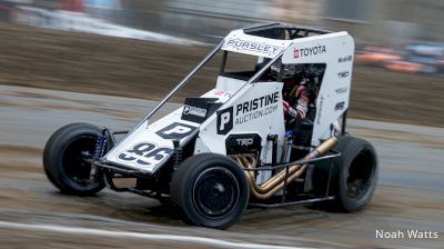 Daison Pursley Reacts After Driving From D-Main To Fourth At The Chili Bowl