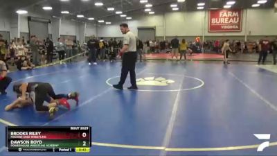 82 lbs Champ. Round 1 - Brooks Riley, Machine Shed Wrestling vs Dawson Boyd, Powerhouse Wrestling Academy