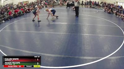 117 lbs Round 2 (6 Team) - Mason Milsaps, Team Texas vs Cullen White, Kentucky