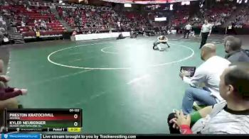 D1-132 lbs Cons. Semi - Kyler Neuberger, Beaver Dam/Wayland Ac. vs Preston Kratochvill, Holmen