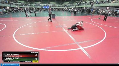 100 lbs Cons. Round 2 - Landon Kleine, Crass Trained vs Connor Burke, Stratford Youth Wrestling