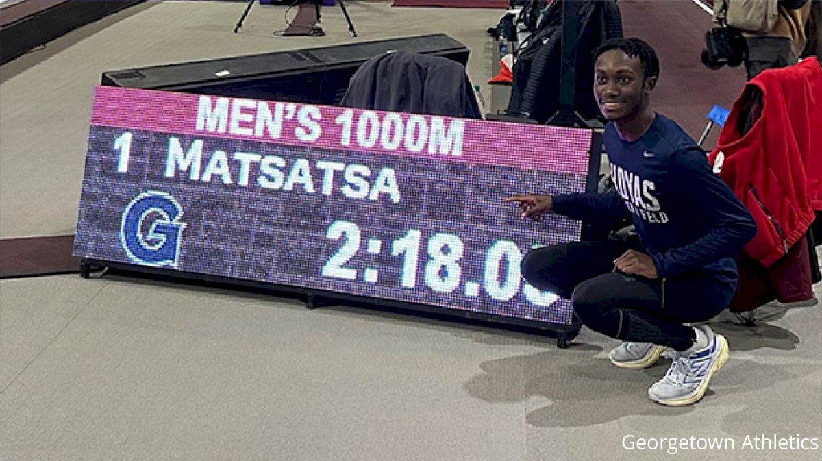 Georgetown Freshman Tinoda Matsatsa Claims NCAA 1K Record