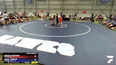 285 lbs Semis & 3rd Wb (16 Team) - Grant Bahnsen, Team Texas A vs Brok Carolfi, Wisconsin Blue