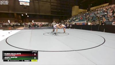 5A-150 lbs Quarterfinal - Avery Bartek, Spring Hill vs Ruben Escalante, Kansas City-Piper