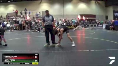 140 lbs Round 1 (4 Team) - Daniel Rojas, Alpha Elite vs Seth Toris, BadBass