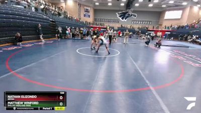 138 lbs Cons. Round 3 - Matthew Winford, Dallas Highland Park vs Nathan Elizondo, Bryan