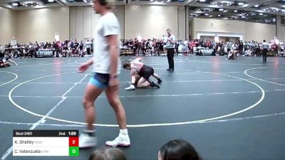 120 lbs Consi Of 16 #1 - Karson Shelley, Edge WC vs Caleb Valenzuela, Chino WC