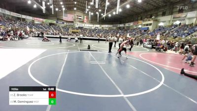 110 lbs Consi Of 16 #1 - Zadyn Brooks, Team Grand Valley Elite vs Matthew Dominguez, Misfits