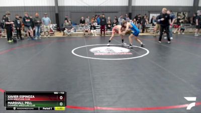 113 lbs Champ. Round 1 - Xavier Espinoza, Elma Wrestling Club vs Marshall Pell, Cashmere Wrestling Club