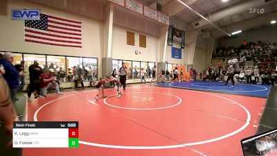 46 lbs Semifinal - Kayde Legg, Barnsdall Youth Wrestling vs Owden Fowler, Chandler Takedown Club