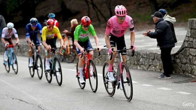 Neilson Powless attacks in the 2023 Tour des Alpes Maritimes