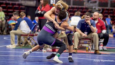 1A-150 lbs Champ. Round 2 - Kaden Abbas, AGWSR vs Jared Rodriguez, West Central Valley