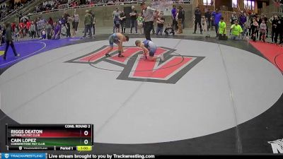 93 lbs Cons. Round 2 - Cain Lopez, Cornerstone Mat Club vs Riggs Deaton, Sutherlin Mat Club