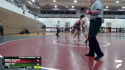 285 lbs 1st Place Match - Trent Ray, Ferrum vs Brady Elswick, Roanoke College