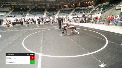 83 lbs Consi Of 4 - Silas Burr, Team Tulsa Wrestling Club vs Xavier Rose, Pin-King All Stars