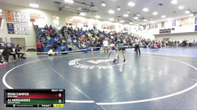 138 lbs Cons. Round 4 - Ryan Campos, Redlands vs AJ Hernandez, Bishop Amat