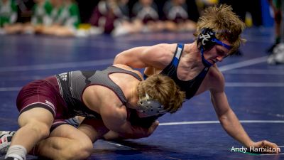 2A-150 lbs Quarterfinal - Mikey Ryan, Mount Vernon vs Hudson Scranton, Anamosa