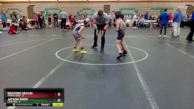 64 lbs Round 2 (6 Team) - Jayson Knox, Lions Den vs Brayden Devlin, Xtreme Team