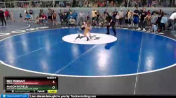 49 lbs Round 1 - Mason Novelli, AVALANCHE WRESTLING ASSOCIATION vs Rex Morgan, BETHEL FREESTYLE WRESTLING CLUB