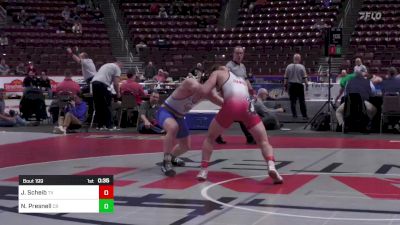 189 lbs Cons Round 1 - Jake Scheib, Tri-Valley vs Nick Presnell, Chestnut Ridge