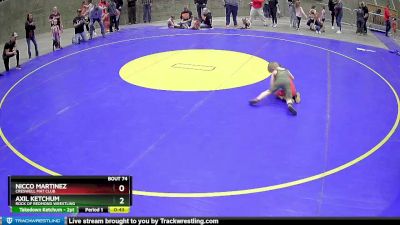 43 lbs Cons. Round 3 - Nicco Martinez, Creswell Mat Club vs Axil Ketchum, Rock Of Redmond Wrestling