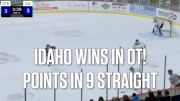 Trevor Zins Scores In Overtime To Extend Idaho Steelheads Points Streak