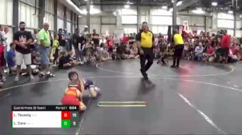 56 lbs Quarterfinals (8 Team) - Luke Taussig, East Kansas Eagles vs Landon Caro, Untouchables Purple