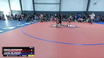 53 lbs Cons. Round 3 - Castiel Del Rosario, FordDynastyWrestlingClub vs Dakota Veitenheimer, Askeo International Mat Club