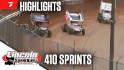Highlights | 2024 410 Sprints at Lincoln Speedway