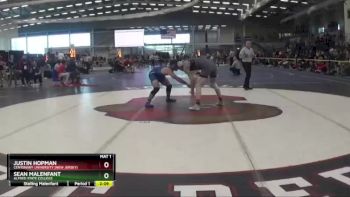 184 lbs Quarterfinal - Sean Malenfant, Alfred State College vs Justin Hopman, Centenary University (New Jersey)