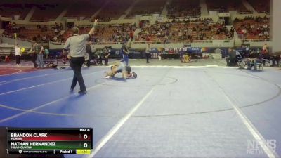 D3-120 lbs Quarterfinal - Nathan Hernandez, Mica Mountain vs Brandon Clark, Mohave