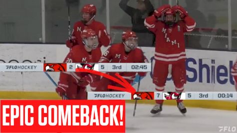 EPIC COMEBACK: Miami Scores Five Goals In Final Three Minutes To Turn 5-2 Deficit To 7-5 Win Over Keene State