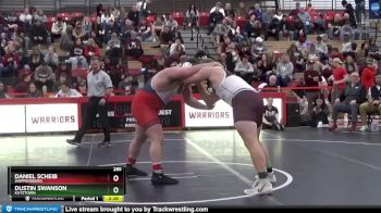 285 lbs Quarterfinal - Dustin Swanson, Kutztown vs Daniel Scheib, Shippensburg