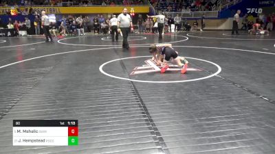 80 lbs Round Of 16 - Maddox Mehalic, Derry vs Jamison Hempstead, Pocono Mtn East