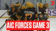 AIC Forces Game 3 Against Holy Cross With Shutout Win In Atlantic Hockey Semifinals | Full Highlights