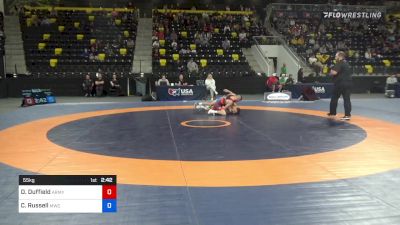 55 kg Quarterfinal - Dalton Duffield, Army (WCAP) vs Camden Russell, MWC Wrestling Academy