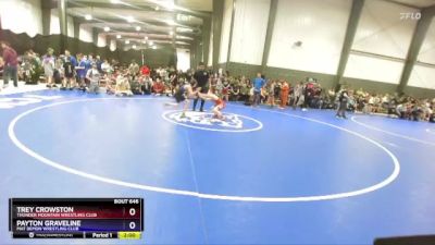 92 lbs Quarterfinal - Trey Crowston, Thunder Mountain Wrestling Club vs Payton Graveline, Mat Demon Wrestling Club