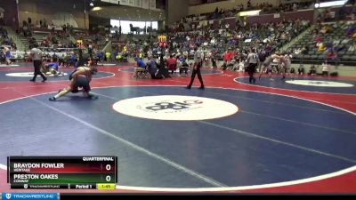 6A 190 lbs Quarterfinal - Braydon Fowler, Heritage vs Preston Oakes, Conway