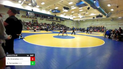 109 lbs Consi Of 16 #2 - Nathaniel Granados, Merced vs Angel Fernandez, Widefield (CO)