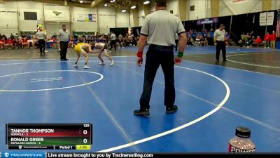 120 lbs Finals (8 Team) - Ronald Greer, Papillion-LaVista vs Tannor Thompson, Norfolk