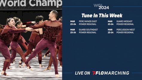 WGI Weekend Watch Guide: What's Streaming on FloMarching, March 23-24