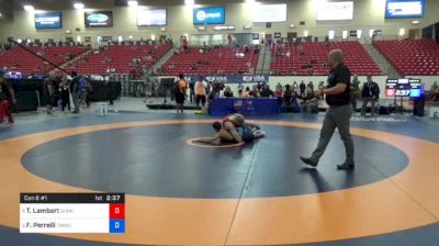 57 kg Con 8 #1 - Tim Lambert, Sunkist Kids Wrestling Club vs Frank Perrelli, TMWC