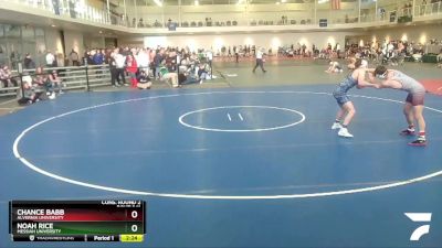 149 lbs Cons. Round 2 - Noah Rice, Messiah University vs Chance Babb, Alvernia University