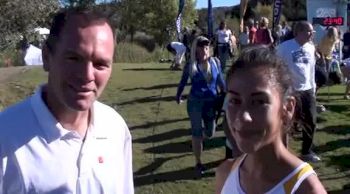 Cal's Kelsey Santisteban after 9th place finish at 2012 Pac 12 XC Championships