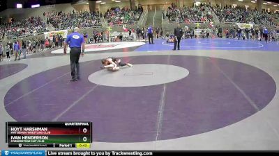 92 lbs Quarterfinal - Ivan Henderson, Cornerstone Mat Club vs Hoyt Harshman, Mat Demon Wrestling Club