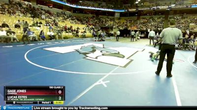 150 Class 2 lbs Cons. Round 3 - Gage Jones, Cameron vs Lucas Estes, St. Michael The Archangel Catholic