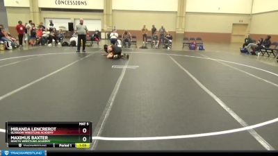 130-135 lbs 3rd Place Match - Maximus Baxter, Invicta Wrestling Academy vs Miranda Lencrerot, Glasgow Wrestling Academy